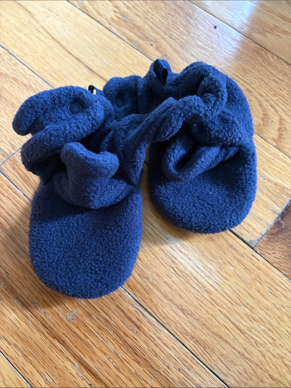 wonder nation Navy Fleece slippers